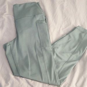 Yogalicious "Lux" High Waist Green Ankle Pocket Legging LIKE NEW!